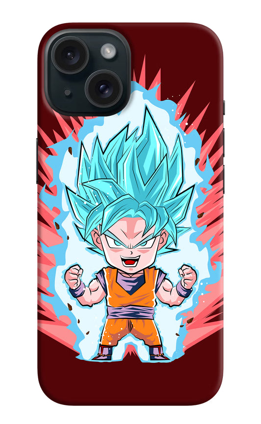 Goku Little iPhone 15 Hard Case Back Cover by Casekaro