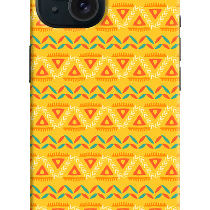 Tribal Pattern iPhone 15 Hard Case Back Cover by Casekaro