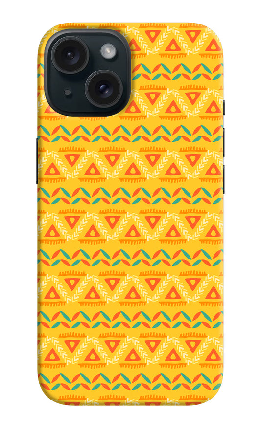 Tribal Pattern iPhone 15 Hard Case Back Cover by Casekaro