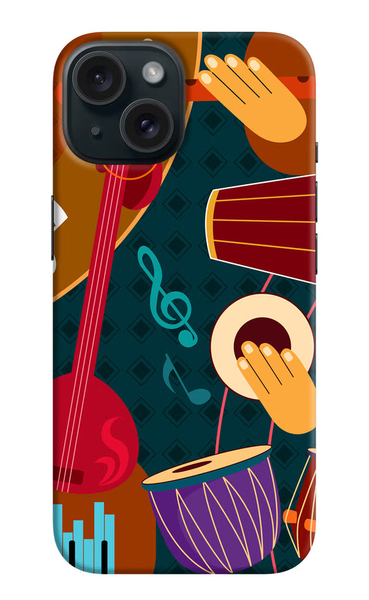 Music Instrument iPhone 15 Hard Case Back Cover by Casekaro