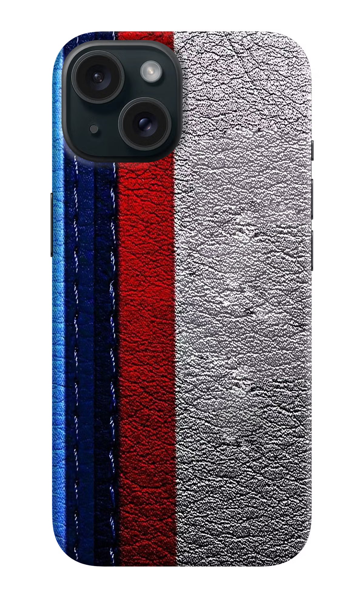 BMW Stripes iPhone 15 Hard Case Back Cover by Casekaro