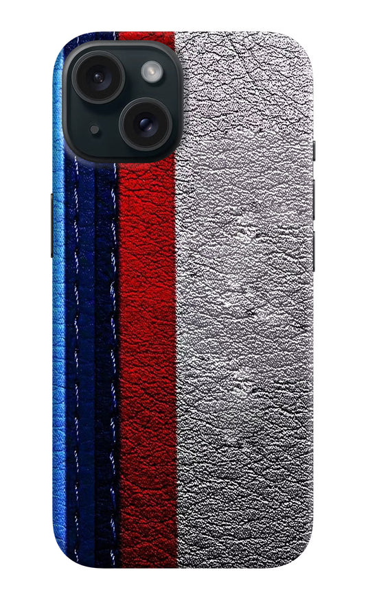 BMW Stripes iPhone 15 Hard Case Back Cover by Casekaro