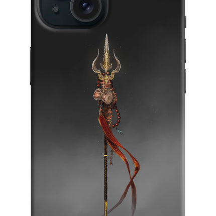 Shiv Trishul iPhone 15 Hard Case Back Cover by Casekaro
