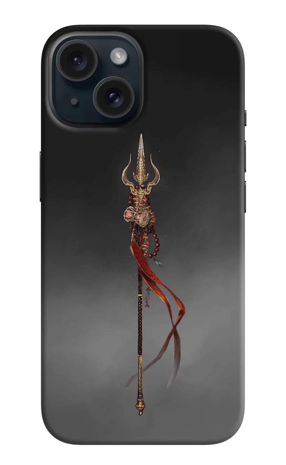 Shiv Trishul iPhone 15 Hard Case Back Cover by Casekaro