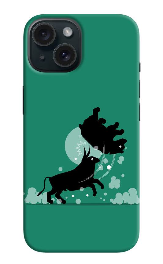 Bull Conqueror iPhone 15 Hard Case Back Cover by Casekaro