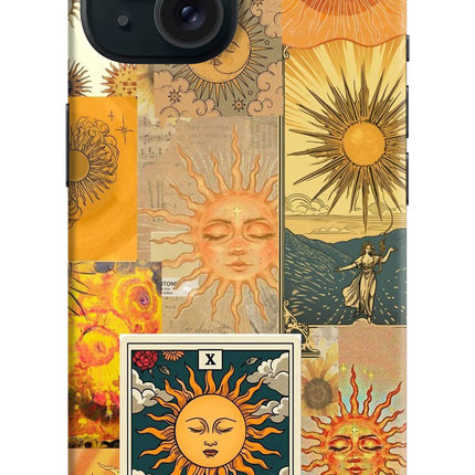 Sun iPhone 15 Hard Case Back Cover by Casekaro