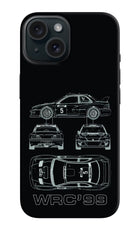 WRC'99 iPhone 15 Hard Case Back Cover by Casekaro
