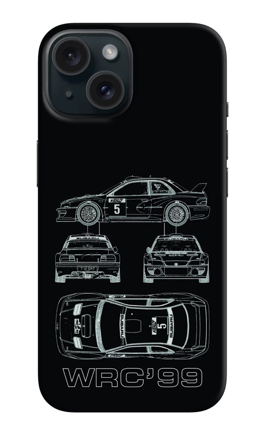 WRC'99 iPhone 15 Hard Case Back Cover by Casekaro