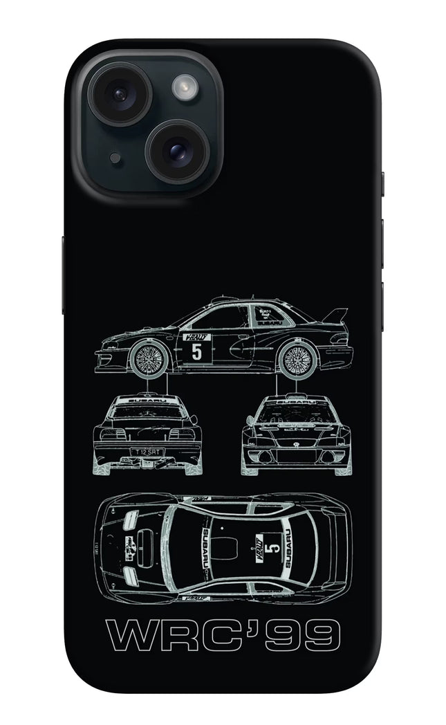 WRC'99 iPhone 15 Hard Case Back Cover by Casekaro