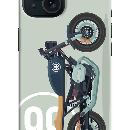 Classic Cafe Racer 99 iPhone 15 Hard Case Back Cover by Casekaro