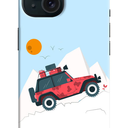 Mountain Trail Beast iPhone 15 Hard Case Back Cover by Casekaro