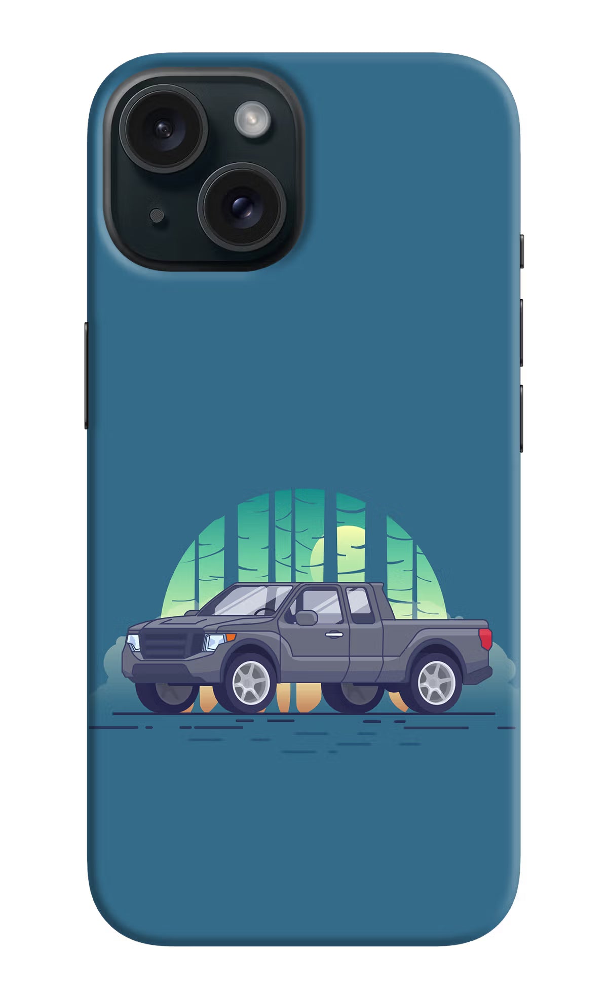 Retro Garage Vibe iPhone 15 Hard Case Back Cover by Casekaro