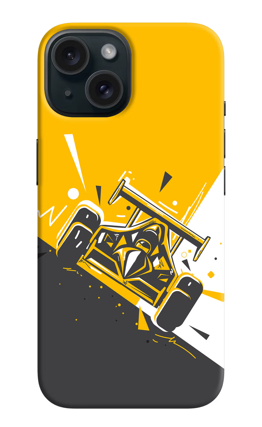 Track King iPhone 15 Back Cover, Hard case