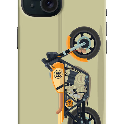 Vertical Speedster iPhone 15 Hard Case Back Cover by Casekaro