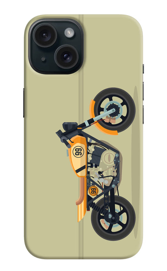Vertical Speedster iPhone 15 Hard Case Back Cover by Casekaro