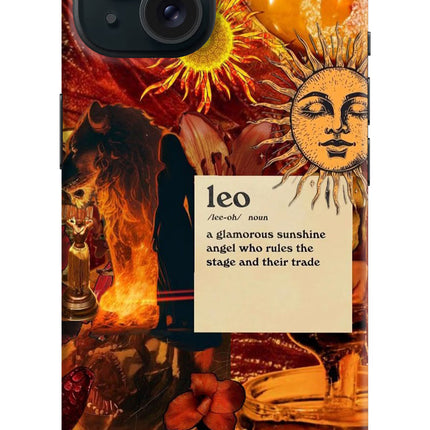 Leo Zodiac iPhone 15 Hard Case Back Cover by Casekaro