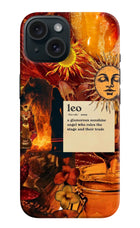 Leo Zodiac iPhone 15 Hard Case Back Cover by Casekaro