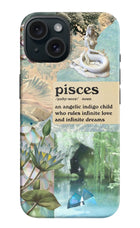 Pisces Zodiac iPhone 15 Hard Case Back Cover by Casekaro
