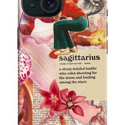 Sagittarius Zodiac iPhone 15 Hard Case Back Cover by Casekaro