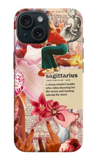 Sagittarius Zodiac iPhone 15 Hard Case Back Cover by Casekaro