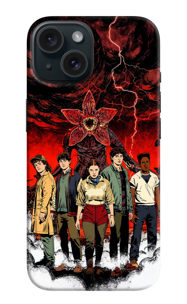 Ordinary Things Characters iPhone 15 Hard Case Back Cover by Casekaro
