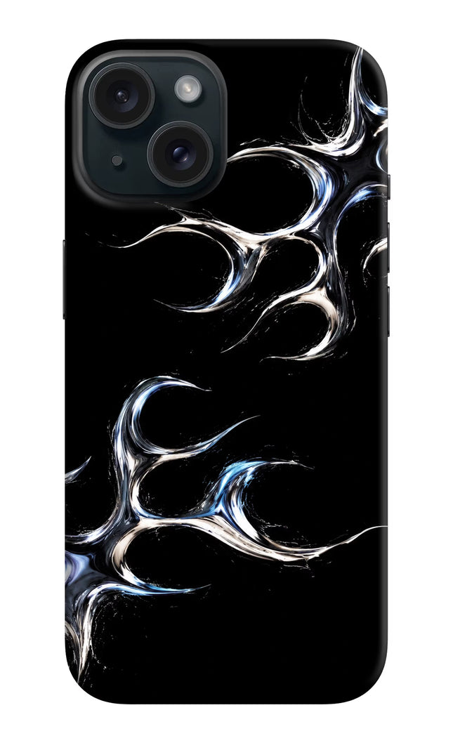 Chrome Tribal iPhone 15 Hard Case Back Cover by Casekaro