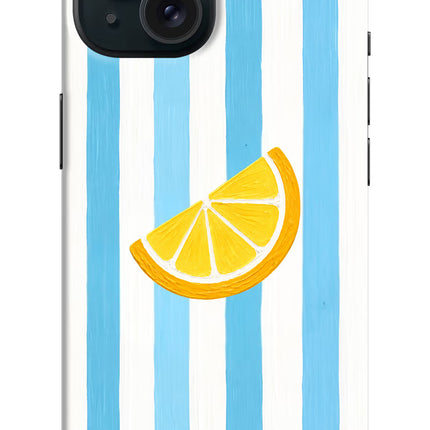 Summer Lemon iPhone 15 Hard Case Back Cover by Casekaro