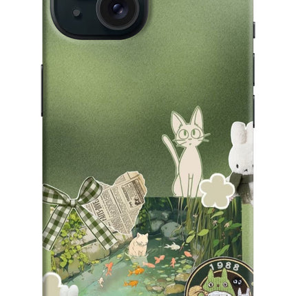 Aesthetic anime iPhone 15 Hard Case Back Cover by Casekaro