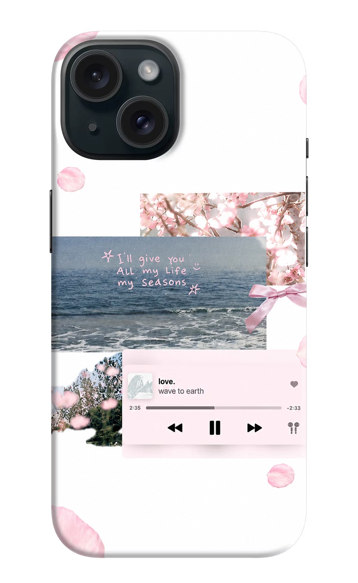 Wave to earth iPhone 15 Back Cover