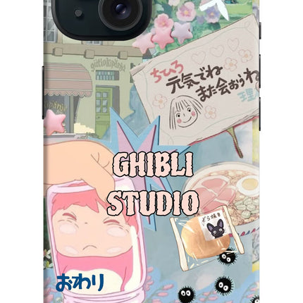 Studio Ghibli iPhone 15 Hard Case Back Cover by Casekaro