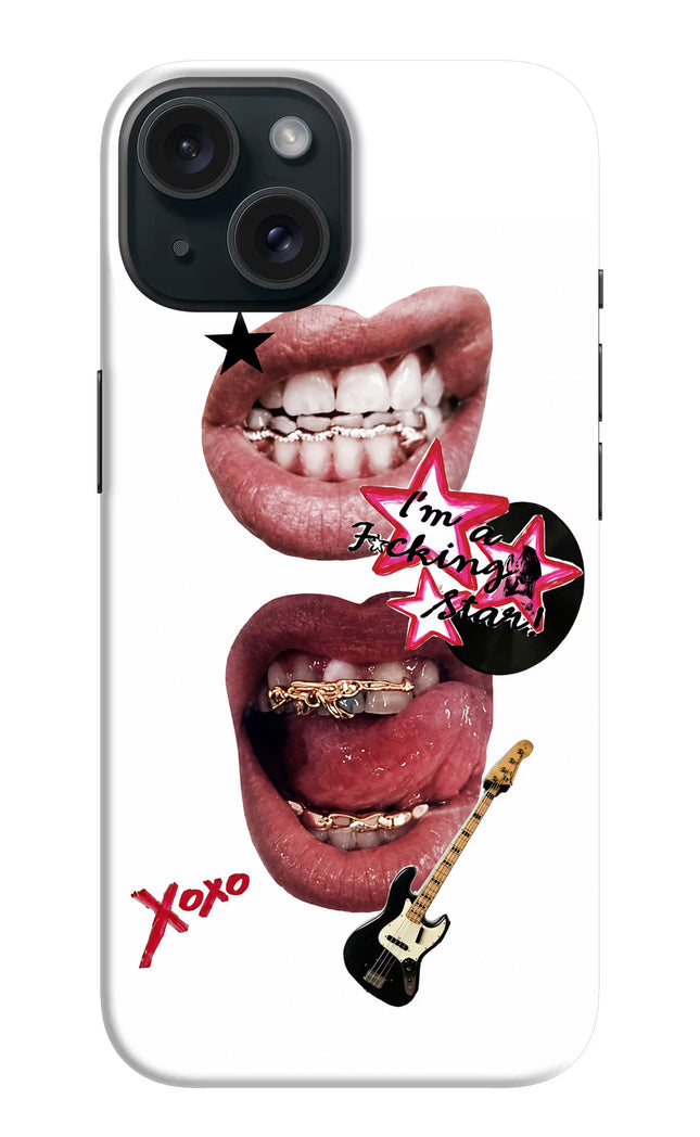 Rockstar iPhone 15 Hard Case Back Cover by Casekaro