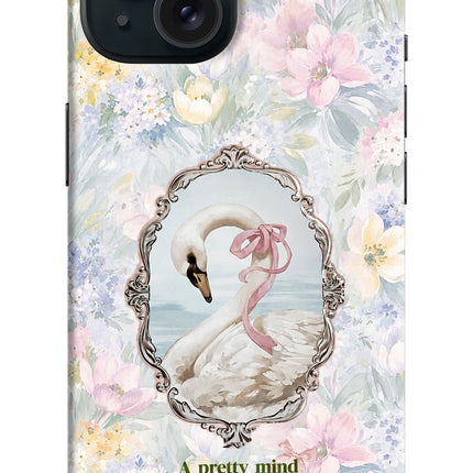 Pretty Mind Pretty Soul iPhone 15 Hard Case Back Cover by Casekaro