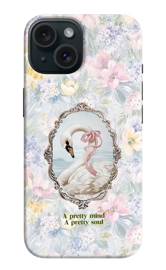 Pretty Mind Pretty Soul iPhone 15 Back Cover