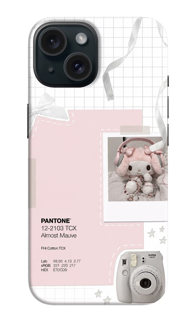 Pantone Asthetic iPhone 15 Hard Case Back Cover by Casekaro