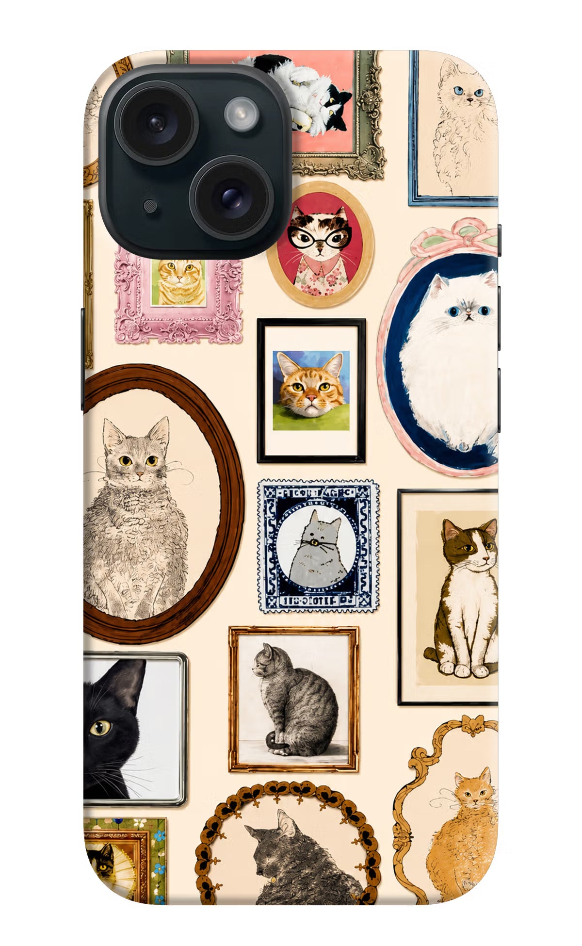 Mirror Cats iPhone 15 Back Cover