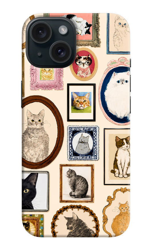 Mirror Cats iPhone 15 Hard Case Back Cover by Casekaro