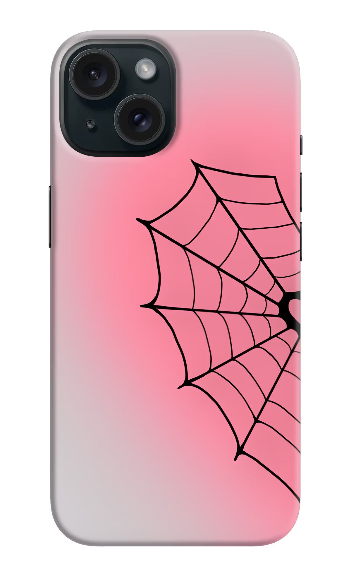 Pink Web iPhone 15 Back Cover