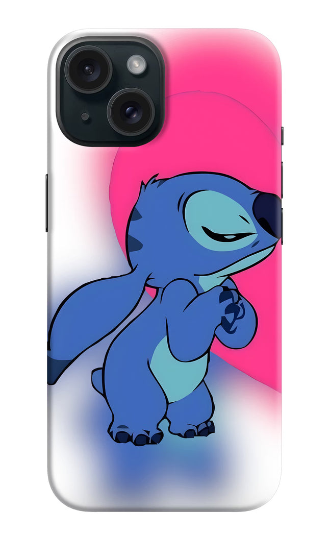 Stitch Hug iPhone 15 Hard Case Back Cover by Casekaro