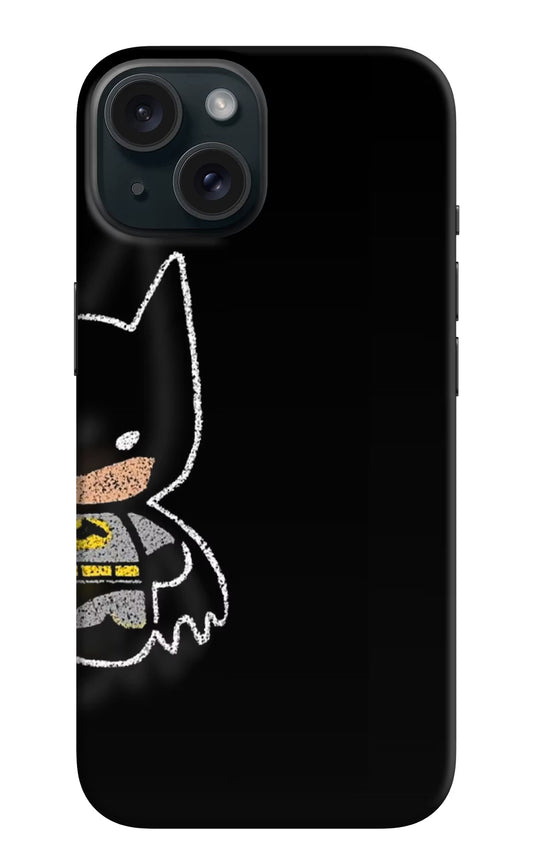 Bat Kitty iPhone 15 Hard Case Back Cover by Casekaro