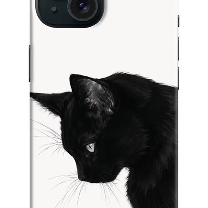 Shadow Gaze iPhone 15 Hard Case Back Cover by Casekaro