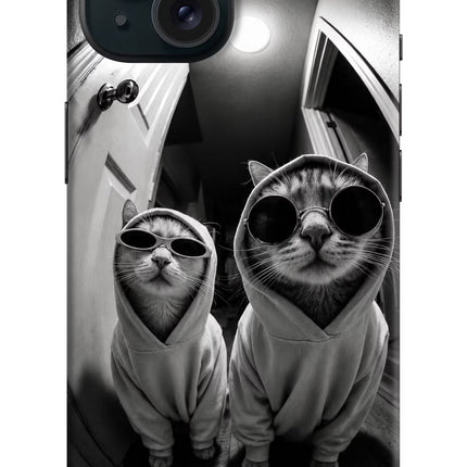 Hood Cats iPhone 15 Hard Case Back Cover by Casekaro