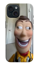 Side Eye Woody iPhone 15 Hard Case Back Cover by Casekaro
