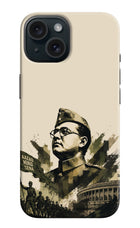 Netaji Rising iPhone 15 Hard Case Back Cover by Casekaro