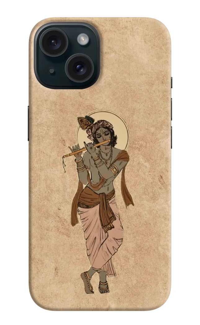 Krishna iPhone 15 Hard Case Back Cover by Casekaro