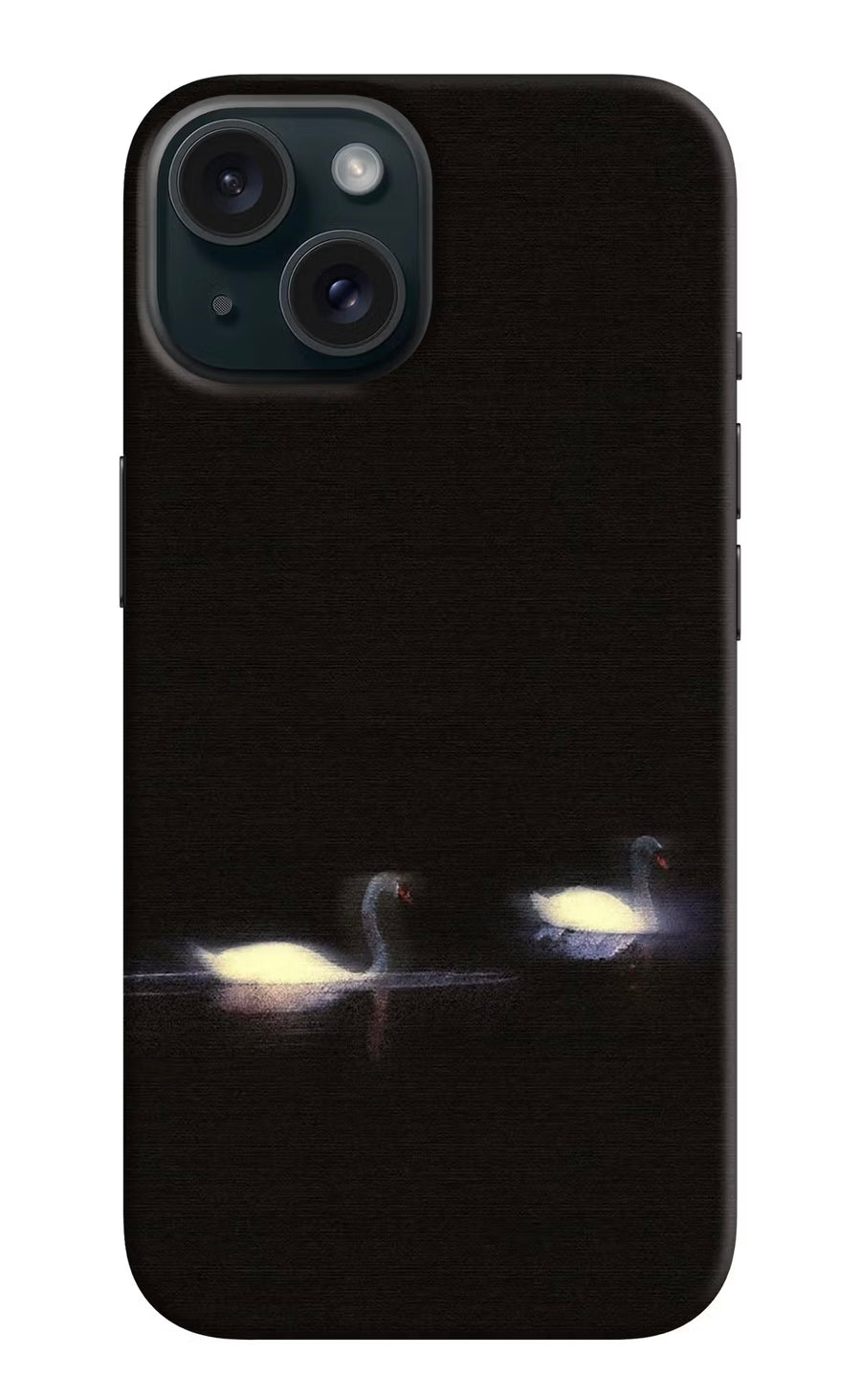 Silent Swans iPhone 15 Back Cover, Hard case