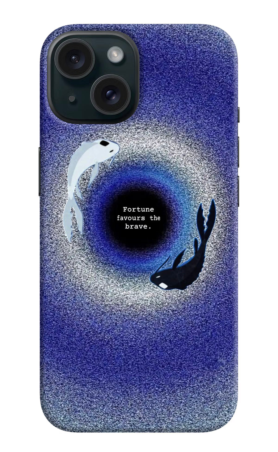 Dark Koi iPhone 15 Back Cover, Hard case