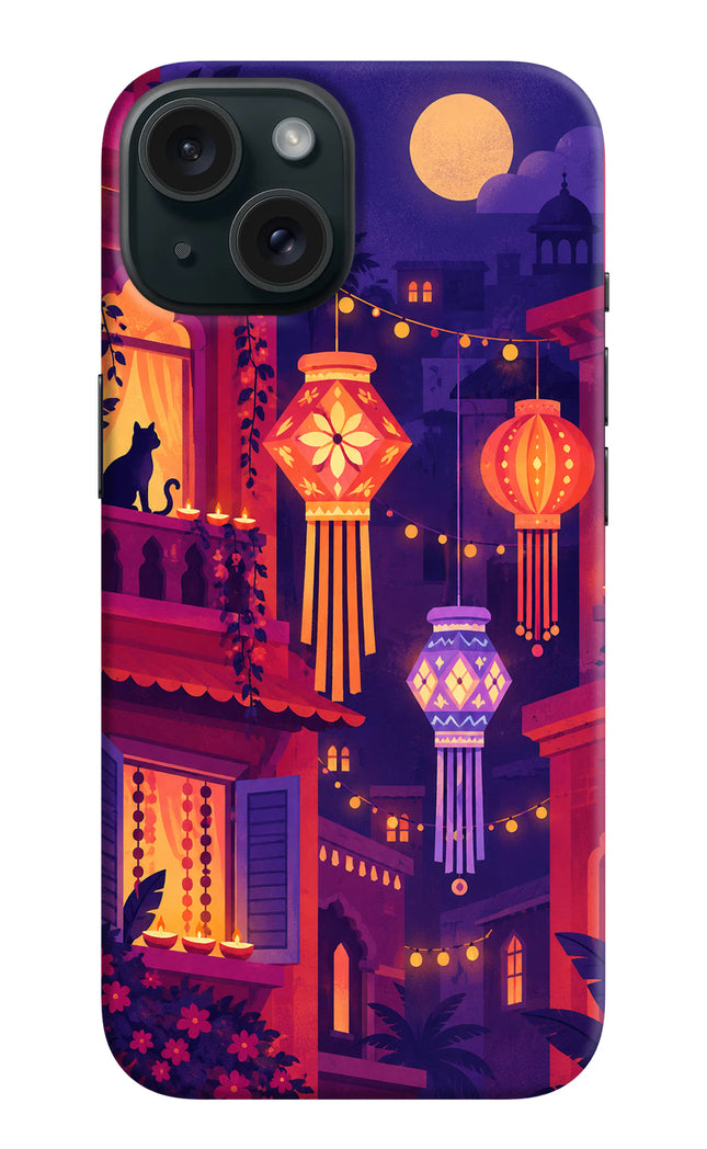 Lantern Lane iPhone 15 Hard Case Back Cover by Casekaro