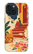 Diwali Rangoli iPhone 15 Hard Case Back Cover by Casekaro