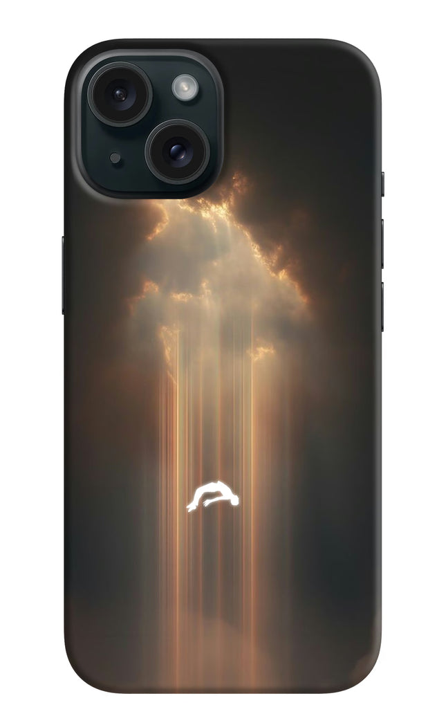 Heavenly Beam iPhone 15 Hard Case Back Cover by Casekaro