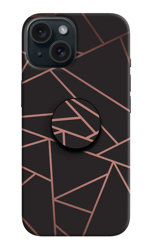 Geometric Pattern iPhone 15 Pop Case by Casekaro